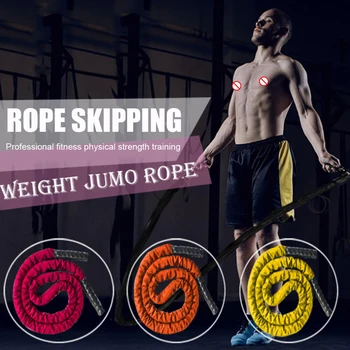 

2.8M Heavy Jump Rope Weight-bearing Sports Workout Battle Skipping Rope Power Training Building Muscle Fitness Equipment
