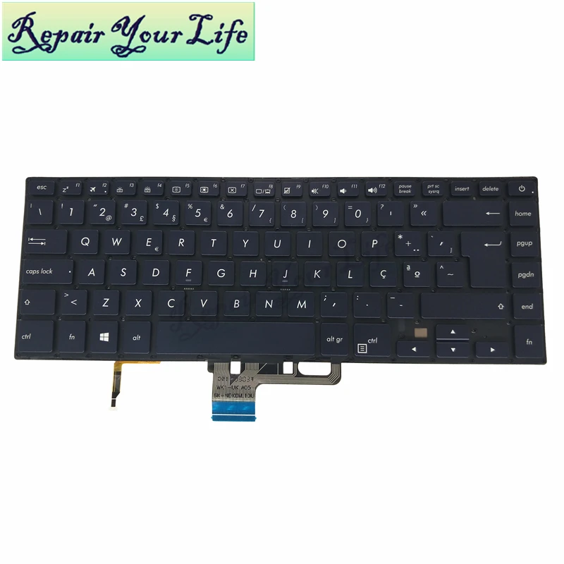

keyboard for ASUS PO Portuguese UX550 UX550VE UX550VD UX550VW GE GD 0KNB0-4625PO00 AEBKHT00020 blue kb backlight fashionable