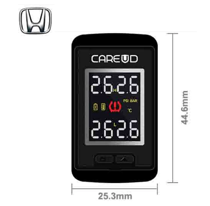For HONDA 1 Careud U912 с 4 внутренними датчиками система контроля давления в шинах автомобиля TPMS диагностический инструмент специальный разработанный монитор - Цвет: For HONDA 1