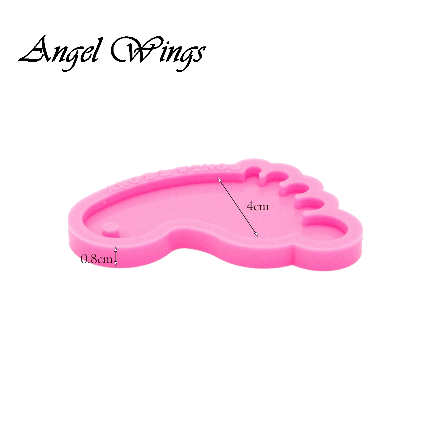 Baby Feet Keychains Silicone Molds DIY Necklace Jewelry