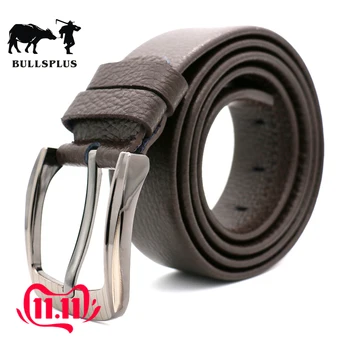 

2019 men belt cow genuine leather luxury strap male belts for men new fashion classic vintage pin buckle dropshipping