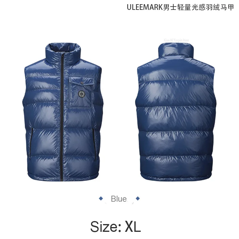 style 4 Xiaomi лампа mijia-sensitive Мужские приталенные пальто Мужская куртка без рукавов зимний мужской тонкий жилет ветрозащитный теплый жилет - Цвет: style 4