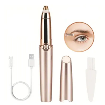 

USB Brow Shaver Portable Mini Electric Epilator Eyebrow Trimmer Makeup Eye Brow Shaver Razors Women Painless Depilator