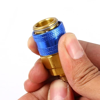 

2pcs A/C Adapter Brass Manifold 1/4" SAE Parts Accessories Replacement