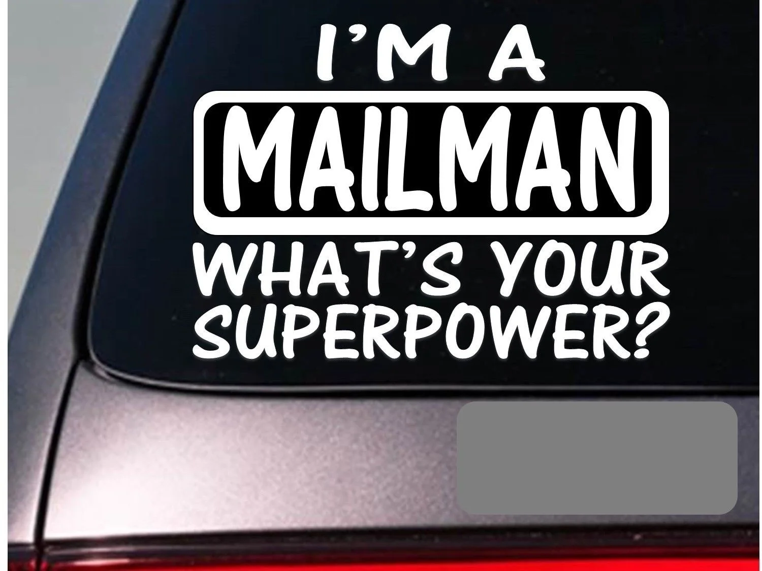 I'm a mailman наклейка почтовая Почта Почтовая письмо Ван windowrier почтовый ящик стикер на окно