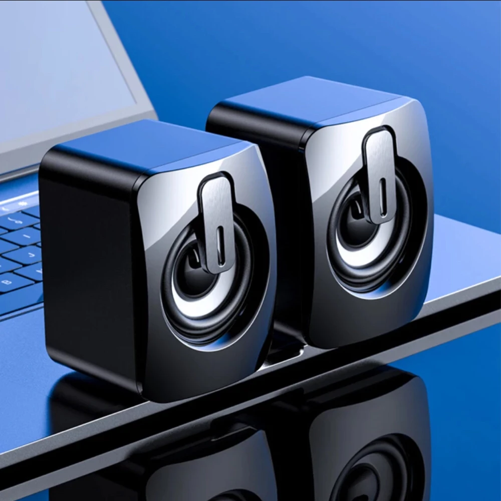 2021-D5 настольный компьютер колонки ноутбук USB Мини Белый мультимедийный бокс