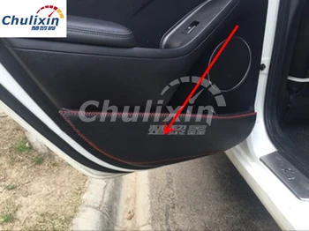 

4pcs/lot for 2013-2017 KIA K3 PU leather car stickers car accessories door protection kick cover car accessories