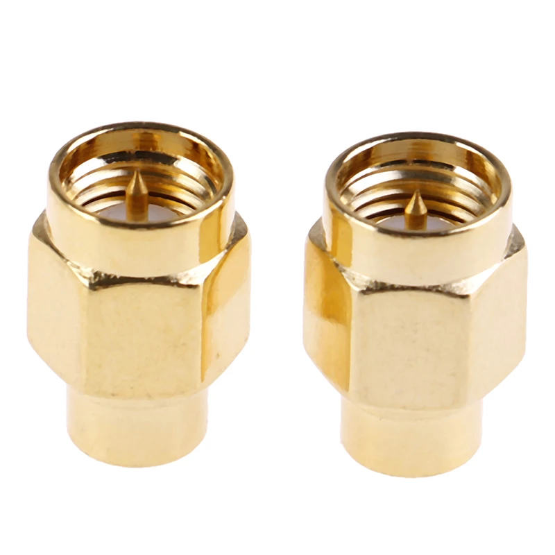 2pcs 2W 6GHz 50 Ohm SMA Male RF Coaxial Termination Dummy Load Gold Plated Cap Connectors Accessories