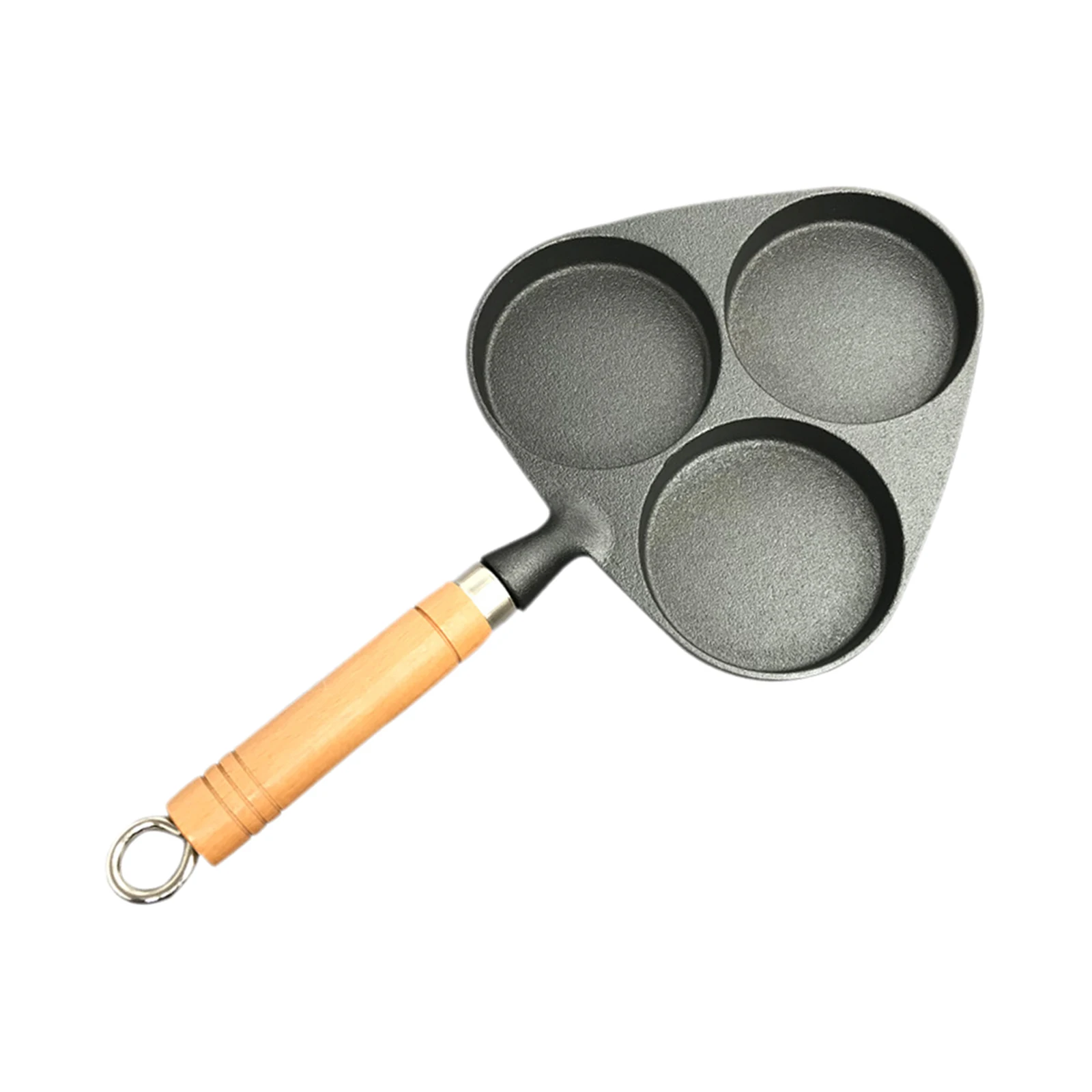 Omelet Pans 3-Cup Egg Frying Pan, Cast Iron Egg Cooker Pan