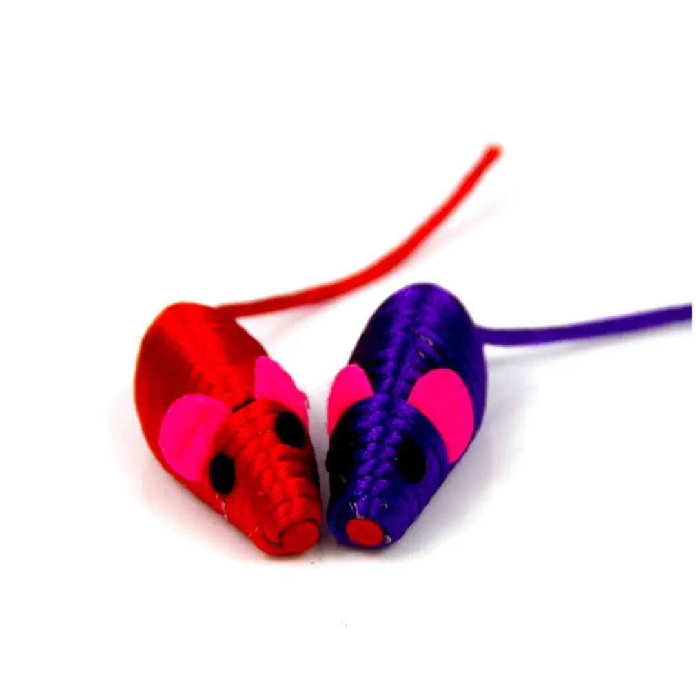 Cotton Rope Cute Mouse Shape Grinding Claws Teasing Cat Toys Funny Pet Kitten Playing Toys Cat Supplies Random Color
