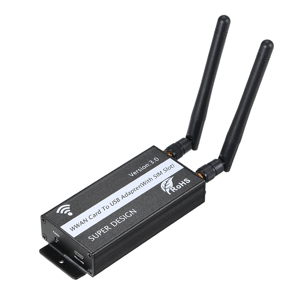 Карта WWAN к usb-адаптеру со слотом для sim-карты, спроектированный Micro USB Female+ Micro USB Female к USB 2,0 Male кабельный ящик