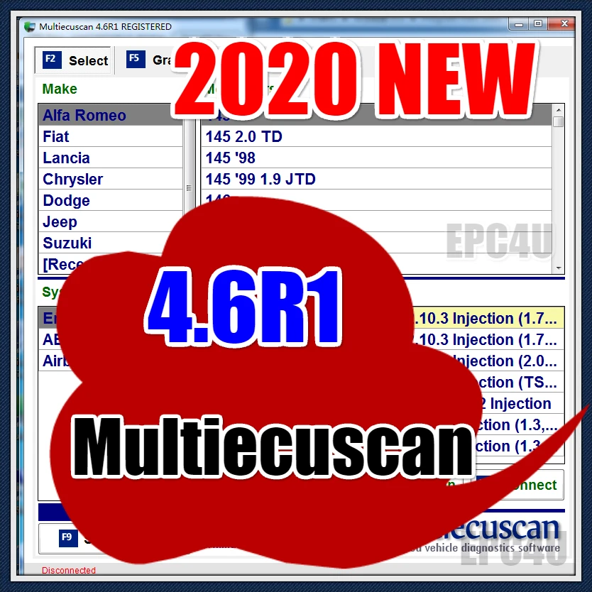 2020 Новинка MultiEcuScan v4.6R полностью зарегистрированная Бесплатная доставка| |