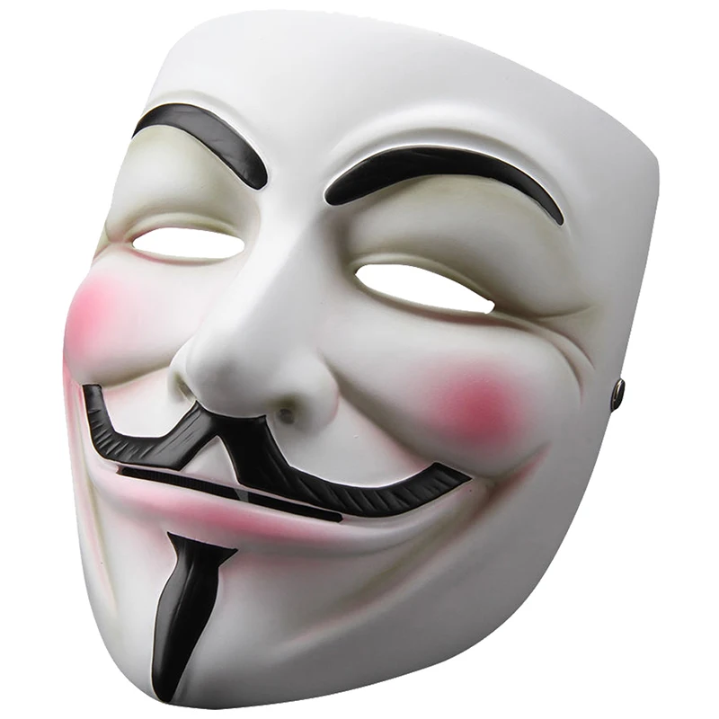 V for Vendetta Anonymous Guy Fawkes полимерная маска для косплея карнавальный костюм