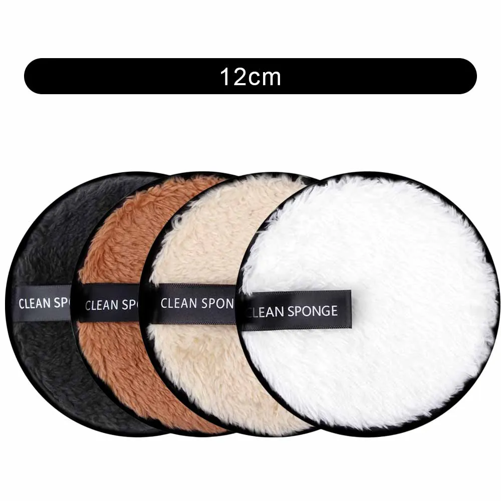 4pcs Set 3 3/4 шт салфетки из микрофибры колодки средство для снятия макияжа с уход за кожей лица Очищение Полотенца салфетки для снятия макияжа многоразовые хлопковые двусторонние Слои уход за лицом моющиеся буфами на рукавах - Цвет: 4pcs Set 3