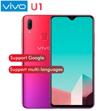 Vivo U1 смартфон 6," 64G rom 4030mAh Восьмиядерный Android 8,1 камера 8.0MP+ 13.0MP отпечаток пальца для лица ID мобильный телефон