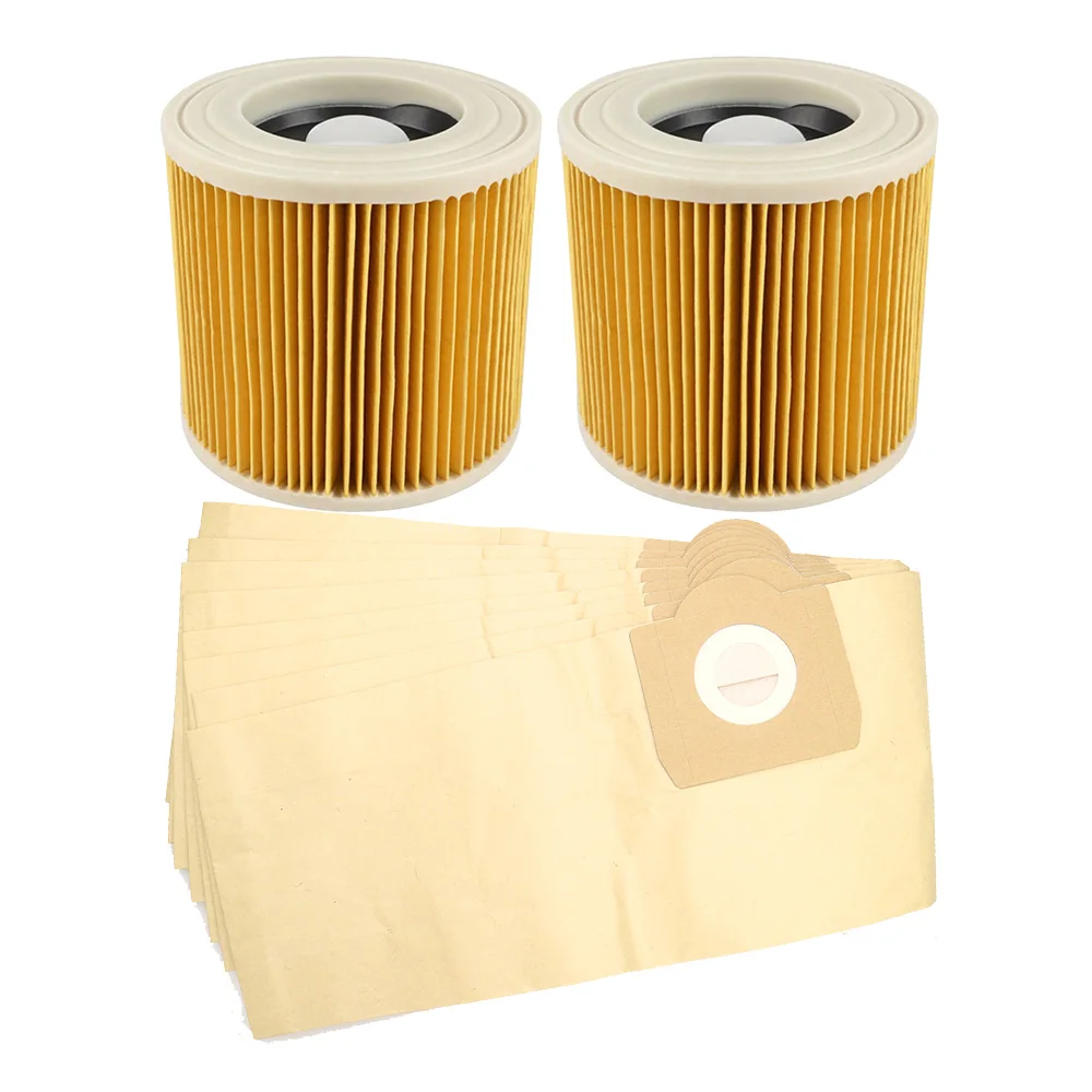 Bolsa de polvo con filtro HEPA para Karcher WD3300 WD3200 MV3 WD3