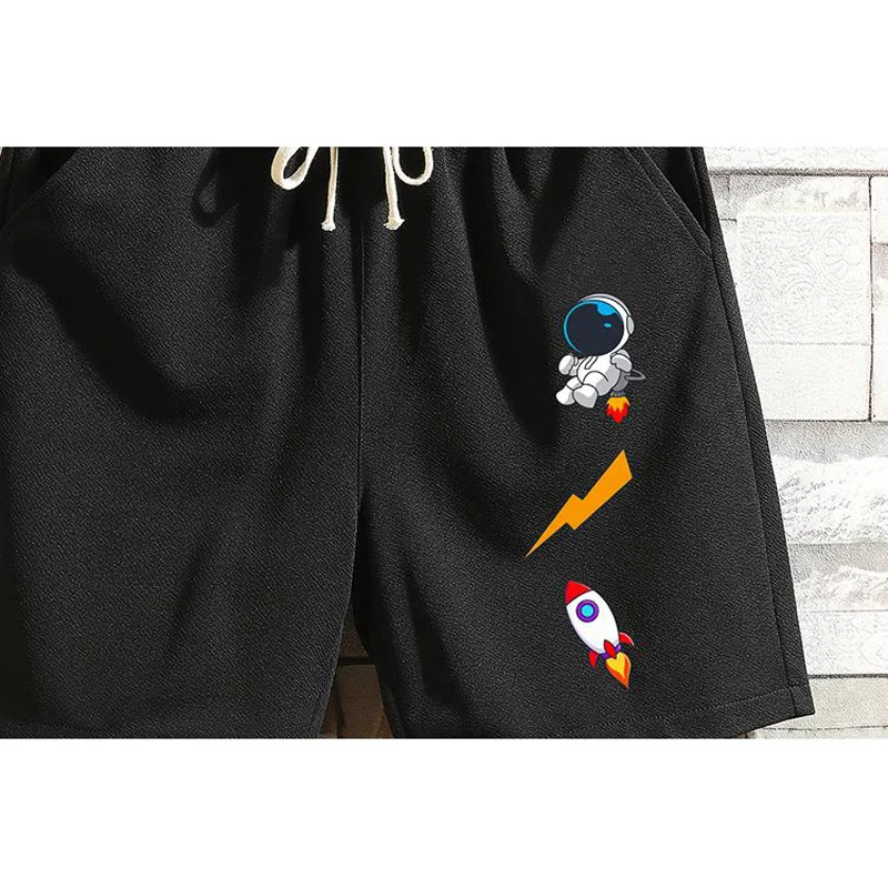 Men Shorts 2021 New Arrival Summer Thin Male Shorts Teenage Boy Korean Style Cartoons Comfortable Plus size 4XL 5XL S38