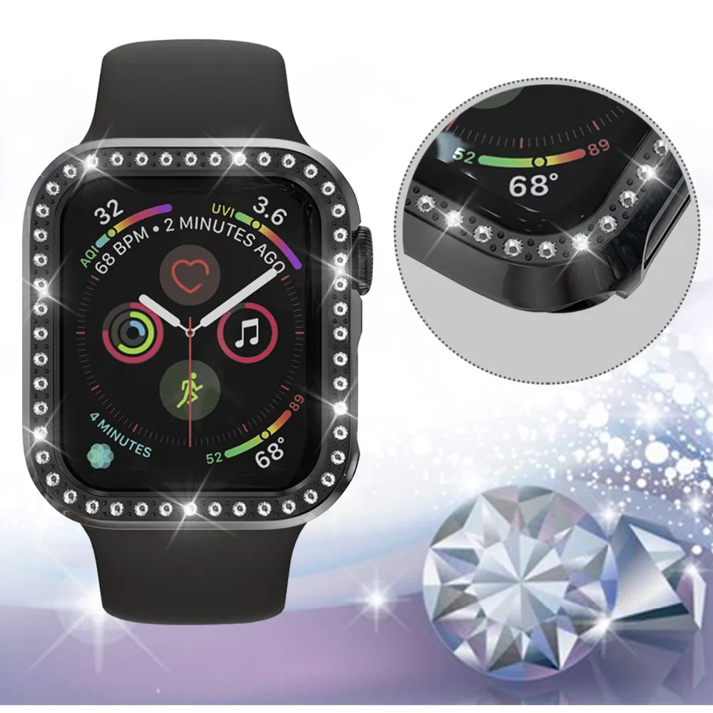 Защитный чехол для Apple Watch, версии 5/4/3/2/1 40 мм 44 расположен в городе дрель ПК Материал чехол s для наручных часов iWatch, версия 3, 2, 42 мм, 38 мм