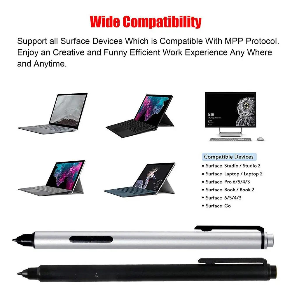 Поверхностная ручка для microsoft Surface Go Pro6/5/4/3/Book 4069 стилус Электромагнитная ручка стилус без Bluetooth Широкая совместимость