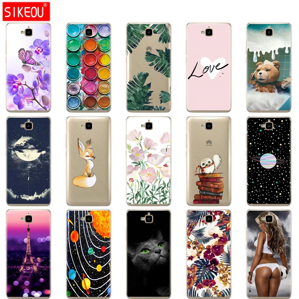 

silicone case for Huawei Honor 4C Pro Cases Honor 4C Pro Cover Soft TPU Back Case for Huawei Y6 Pro 2015 TIT-L01 TIT-TL00 Phone
