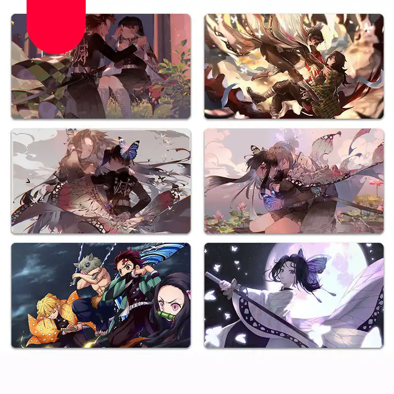 人気アニメ悪魔特効kimetsuなしyaiba大型マウスパッド黒ロックエッジコンピュータテーブルマット速度ゴムスリップカーペット Null Aliexpress