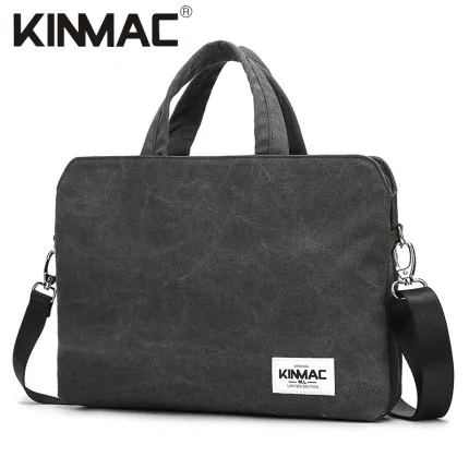 Canvas Dark Grey Новейший бренд Kinmac сумка мессенджер чехол для ноутбука 1", 14", 1", 15,6", сумка для MacBook Air Pro 13,3, 15,4 KM3 - Цвет: Canvas Dark Grey