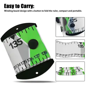 Fish Measuring Ruler Accurate PVC Fishing Ruler Measurement Tool Fishing Pliers Fishing Accessories Alicate De Pesca Fishing 5