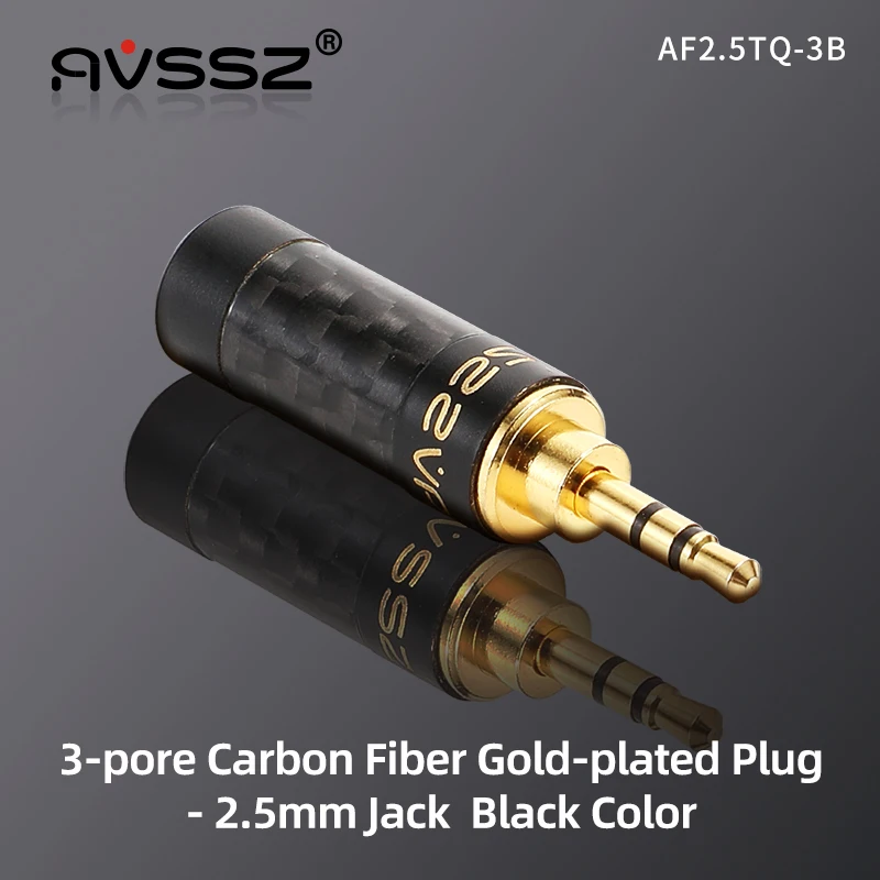 AVSSZ Carbon Fiber 3.5mm Jack Stereo Headphone Plug - Straight/Angle, 3/4/5 Poles, DIY Repair & Replacement (2.5mm, 4.4mm) Description Image.This Product Can Be Found With The Tag Names Computer Cables Connecting, Computer Peripherals, PC Hardware Cables Adapters, Straight angle plug