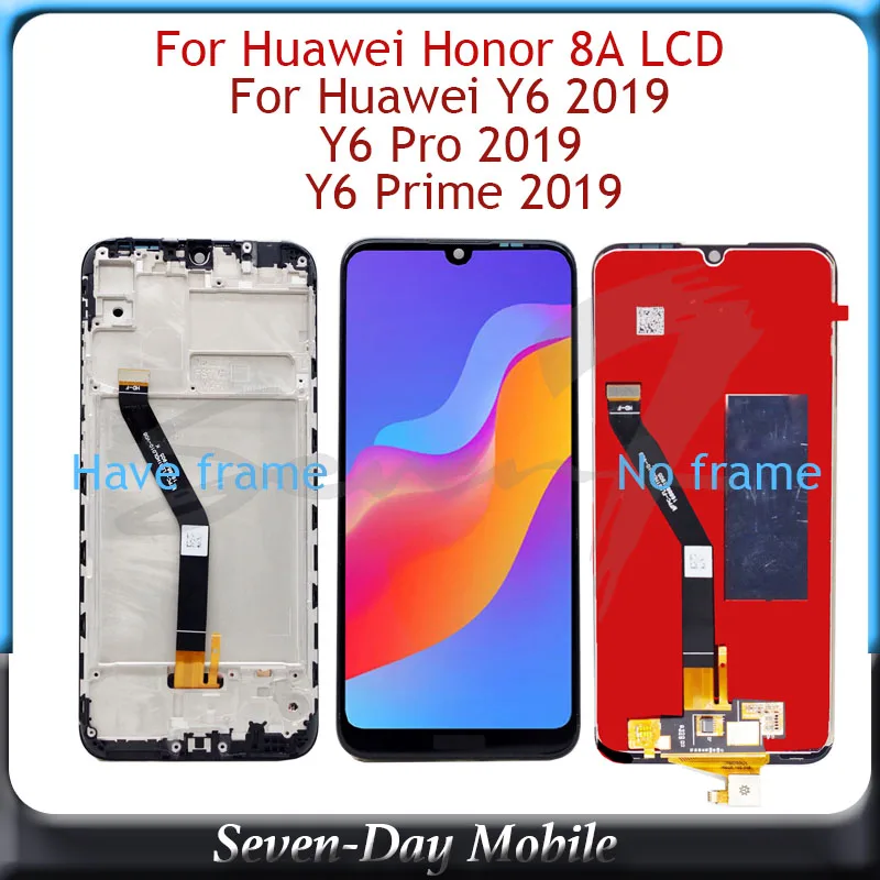 Протестированный ЖК-дисплей для huawei Honor 8A дисплей для huawei Y6 ЖК-дисплей с сенсорным экраном в сборе