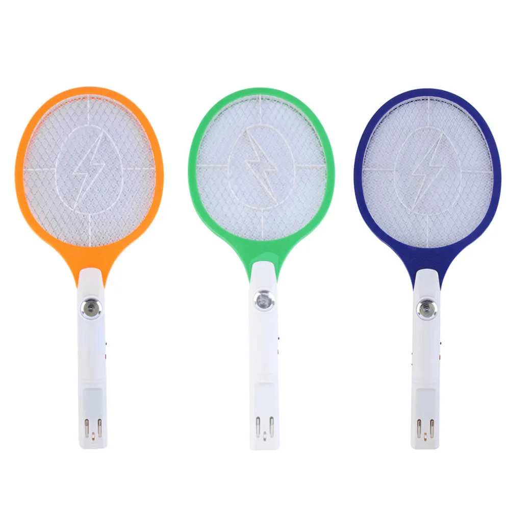 

1pcs Rechargeable LED Electric Insect Bug Fly Mosquito Zapper Swatter Killer Racket 3-layer Net Safe