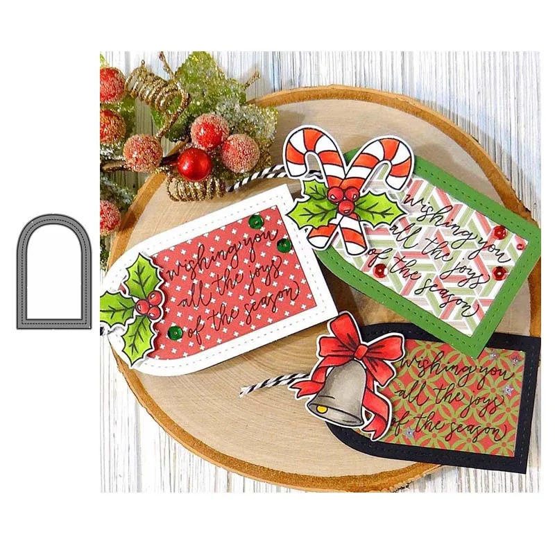 

Rounded stitched window Metal Cutting Dies cut die mold decoration Scrapbooking Embossing paper craft mould punch stencils