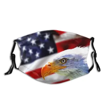 

protective mask with filter American Flag (7) anti dust PM2.5 reuse adult teen child girl