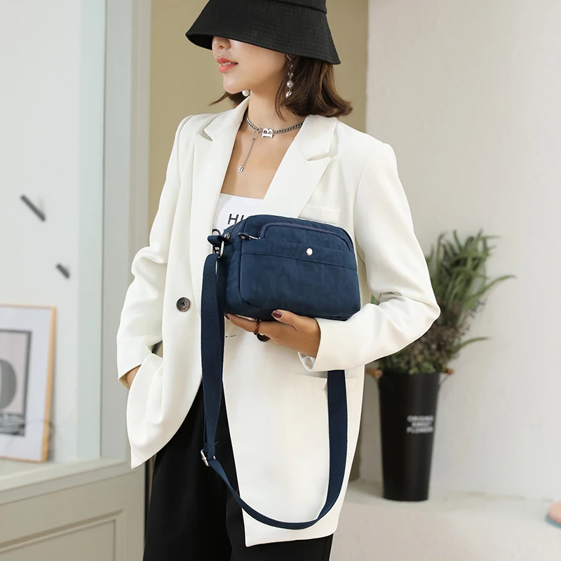 Women Fashion High Quality Nylon Shoulder Bag for Femal Purse Small Women's Crossbody Shoulder Bag Handbag Messenger Bag