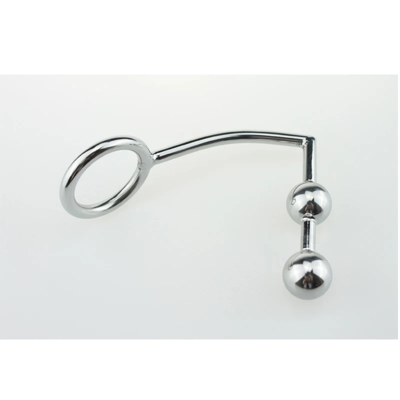 Koop Anale haak 40mm, 45mm, 50mm voor kiezen Rvs butt plug bal met penis ring fetish cock kuisheidskooi sex toys voor mannen
