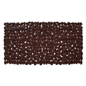 

36 X 70 Cm Bathroom Supplies Cobblestone Pvc Material Non-Slip Bath Mat with Suction Cup Waterproof Pad