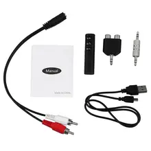 Bluetooth приемник 4,1 автомобильный Aux аудио адаптер мини беспроводной Hands-free автомобильный музыкальный комплект с разъемом RCA и выходом 3,5 мм для домашнего автомобиля