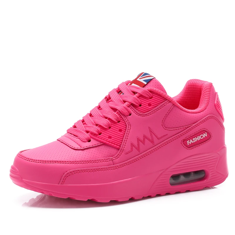 Женская обувь для бега; спортивная обувь; женская обувь на воздушной подушке; цвет черный, белый; удобная повседневная обувь; уличные кроссовки - Цвет: pink