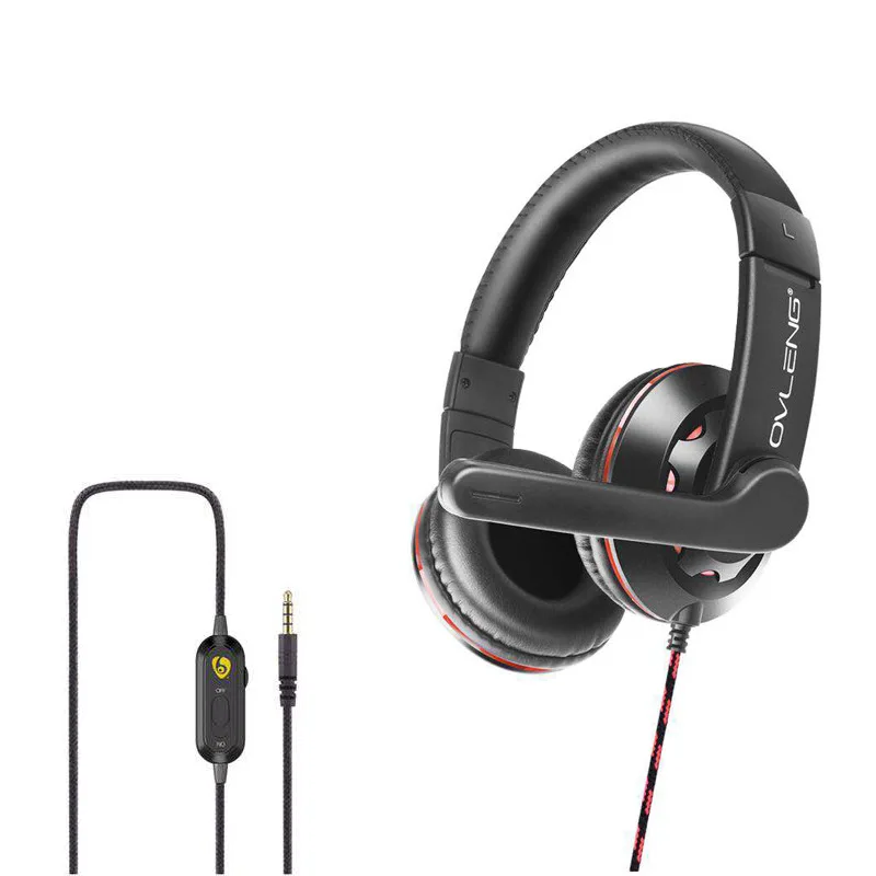 

Wired Headphones Over Ear Headsets Bass Stereo Surround Sound Gaming Earphone Foldable Wired Headsets With Mic for PS4 PC Phones