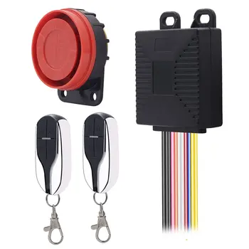 

Universal Motorcycle Scooter Anti-theft Security Alarm System Alarming Sirens with Engine Start Remote Control Key