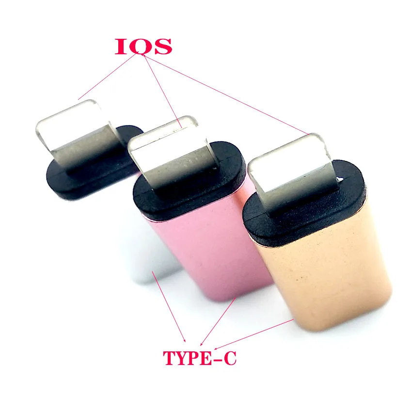 USB C Female To IOS Male Adapter Type-c To 8pin Charging Sync Charger Cable Converter Supporting Data+ Charging