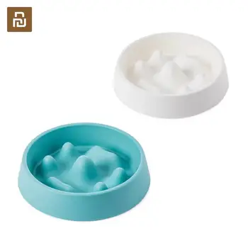 

Youpin JORDAN&JUDY Pet Bowl Slow Foodbowl Anti Skid Anti-Choking Hill Shape PP Material Non-toxic Container For Dog Cat