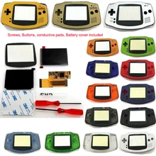 Жк-экран IPS GBA для nintendo Gameboy Advance Console V2, 10-уровневая подсветка, предварительно отрезанный корпус, для самостоятельной сборки