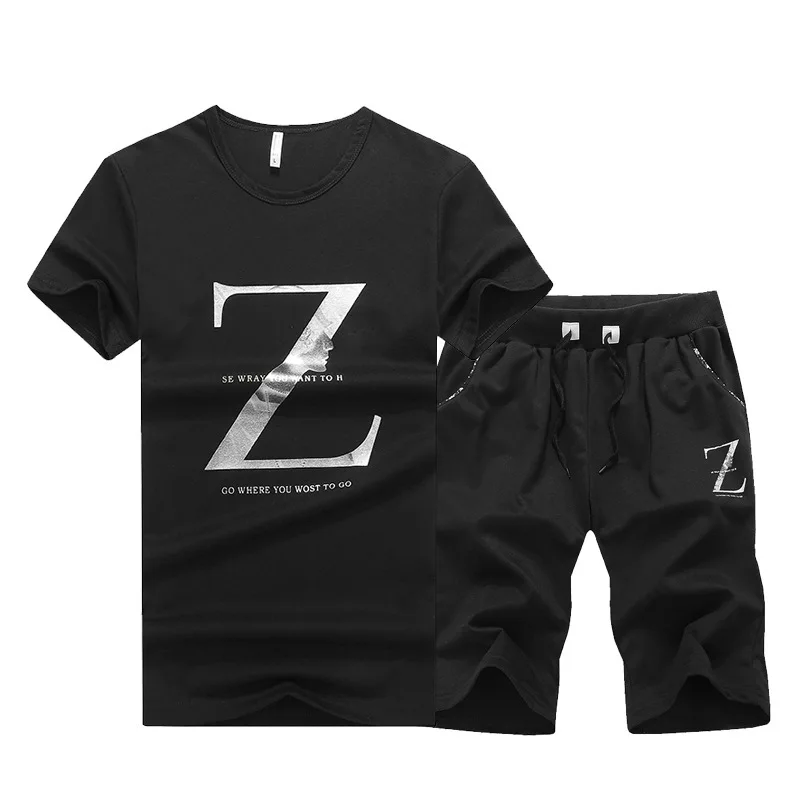 

2020 Tracksuit Men Summer Casual Track Suits Quick Dry Men's Running 2 Pc Sets Clothes New Sporting Joggers Training Gym Fitness