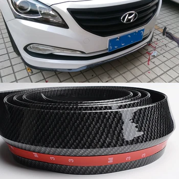 

Front Bumper Rubber Protector Quick Lip Splitter Skirt Body Spoiler Multi Deflector fake Carbon Fiber for toyota corolla