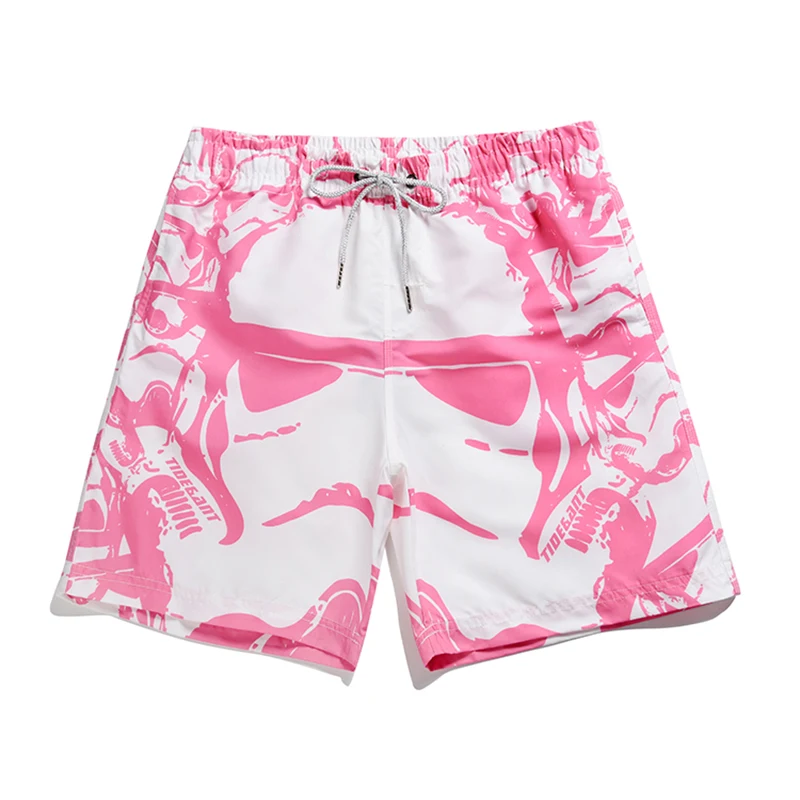 2020 New Men's Alien Printed Board Shorts Pink Beach Pants M-4XL Bermuda Masculina Plus Size Swim Shorts Quick Dry Surfing Short 2020 New Men's Alien Printed Board Shorts Pink Beach Pants M-4XL Bermuda Masculina Plus Size Swim Shorts Quick Dry Surfing Short