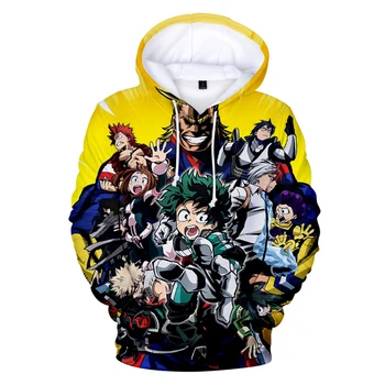 

New 3D Anime Hoodies MY HERO ONE'S JUSTICE Z Pocket Hoodie Sweatshirts 3D Caroon Children Hoodies 3D Pullovers Boys/girls Coats