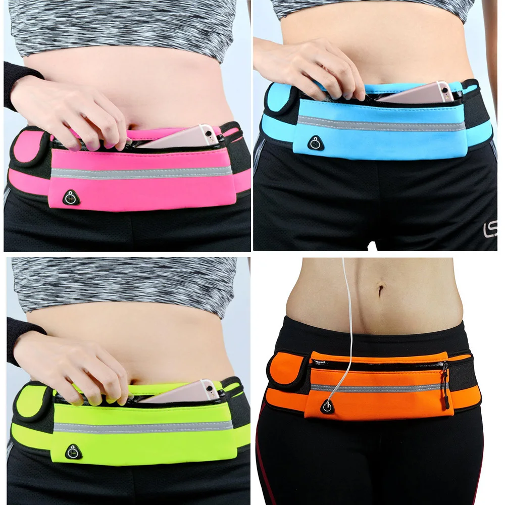 Waist Bag Belt Bag Running Waist Bag Sports Portable Gym Bag Hold Water Cycling Phone Bag Waterproof Women Running Belt