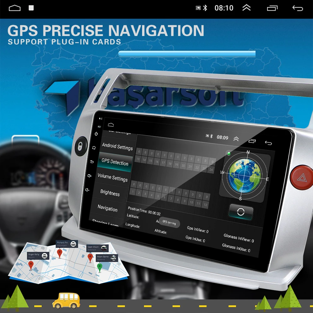 Автомагнитола Podofo 2 Din Android 8 1 9 дюймов GPS Wi Fi USB|Мультимедиаплеер для авто| |