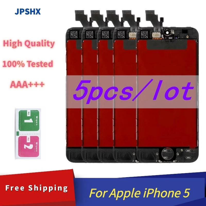 5 шт./лот AAA +++ ЖК-дисплей для iPhone сенсорный экран Замена без битых пикселей