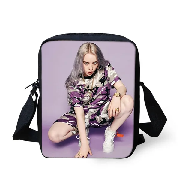 CDZHL736E Thikin Billie Eilish сумка через плечо для девочек Сумка через плечо для телефона для мальчиков сумки для покупок Mochila Infantil - Цвет: CDZHL736E